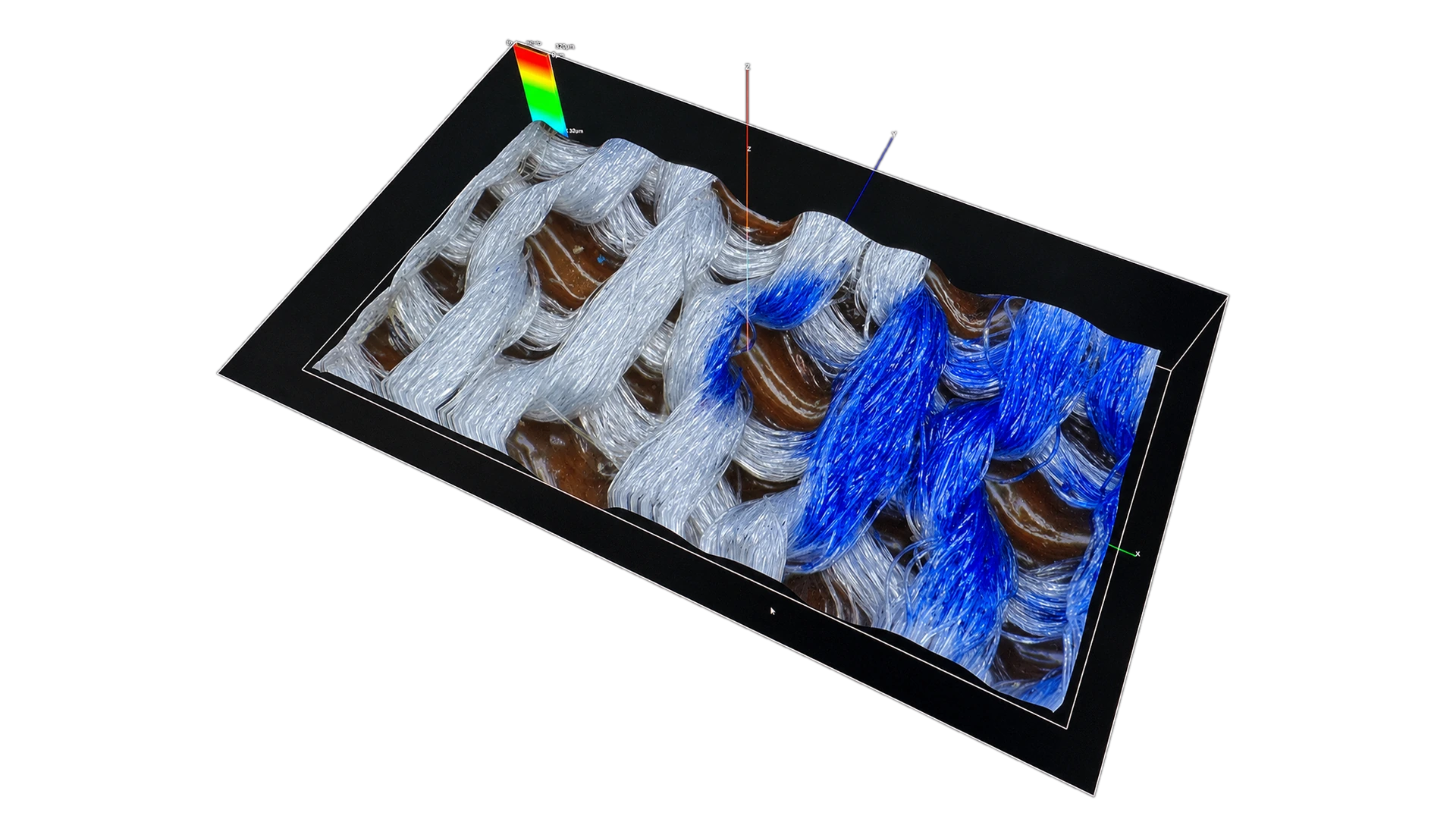 SDM-1000 depth of field synthesis and Sample Positioning diagram