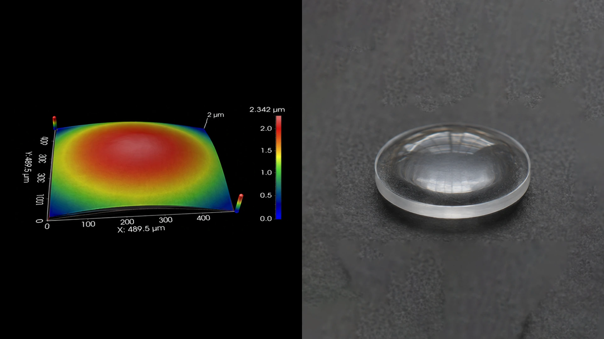 White-light interferometry: 3D topography and physical image of a fine-step sample